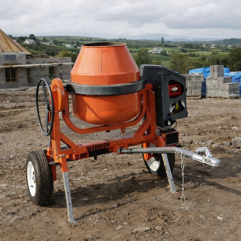 Warrior 400L Towable Diesel Cement Mixer